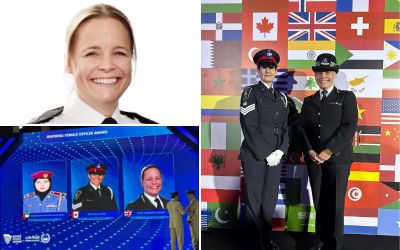 Pictured ACC Barrow-Grint alongside the award winner, Sgt Beth Millard from Ontario Provincial Police, Canada.